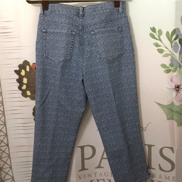 Gloria Vanderbilt Swan Series Amanda Flawless Flex Stretch Jean Capris Size 4 - Picture 7 of 8